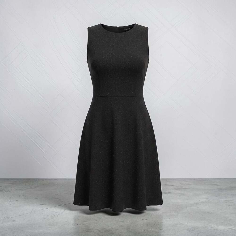 Theory Womens 00 Melange/Melange Wool Blend Ponte Fit & Flare A-Line LBD